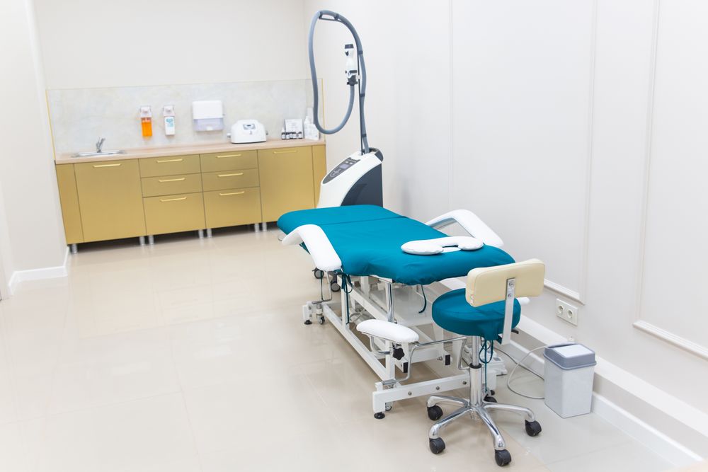 Modern, welcoming medical examination room